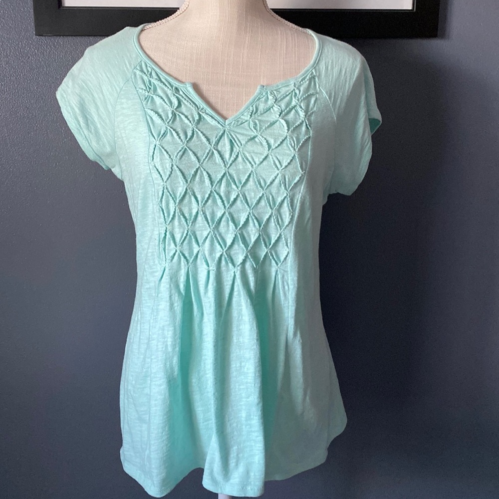 Mint green top by Elle - EUC